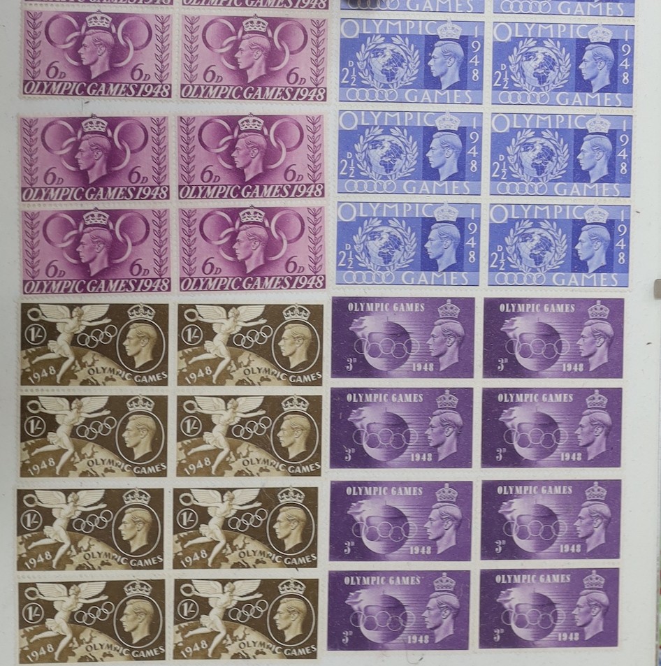 Various stamps in frames